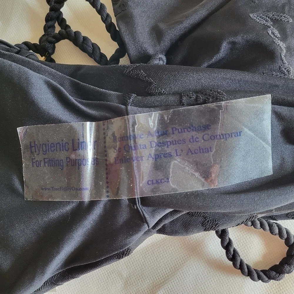 Agua Bendita Shade Nadine 7341 Agua Bendita Graphic Print Black Swimsuit New